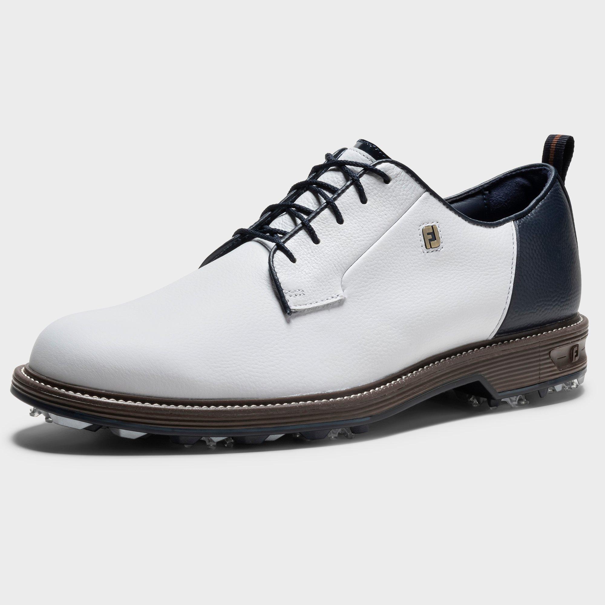 Men's Premiere Series Field LX Spiked Golf Shoe - White/Navy