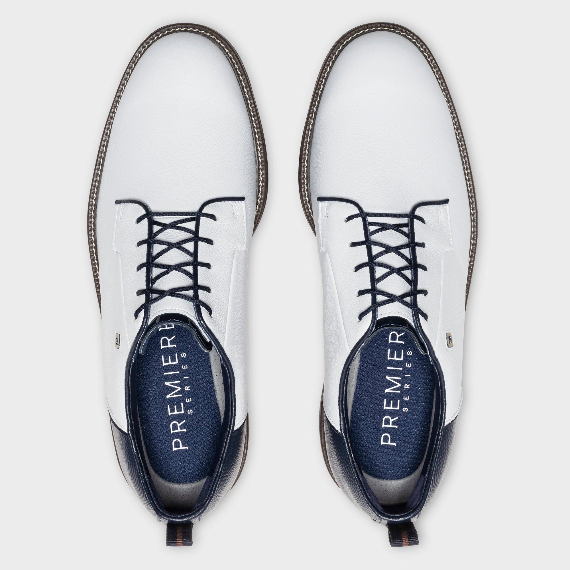 Men's Premiere Series Field LX Spiked Golf Shoe - White/Navy