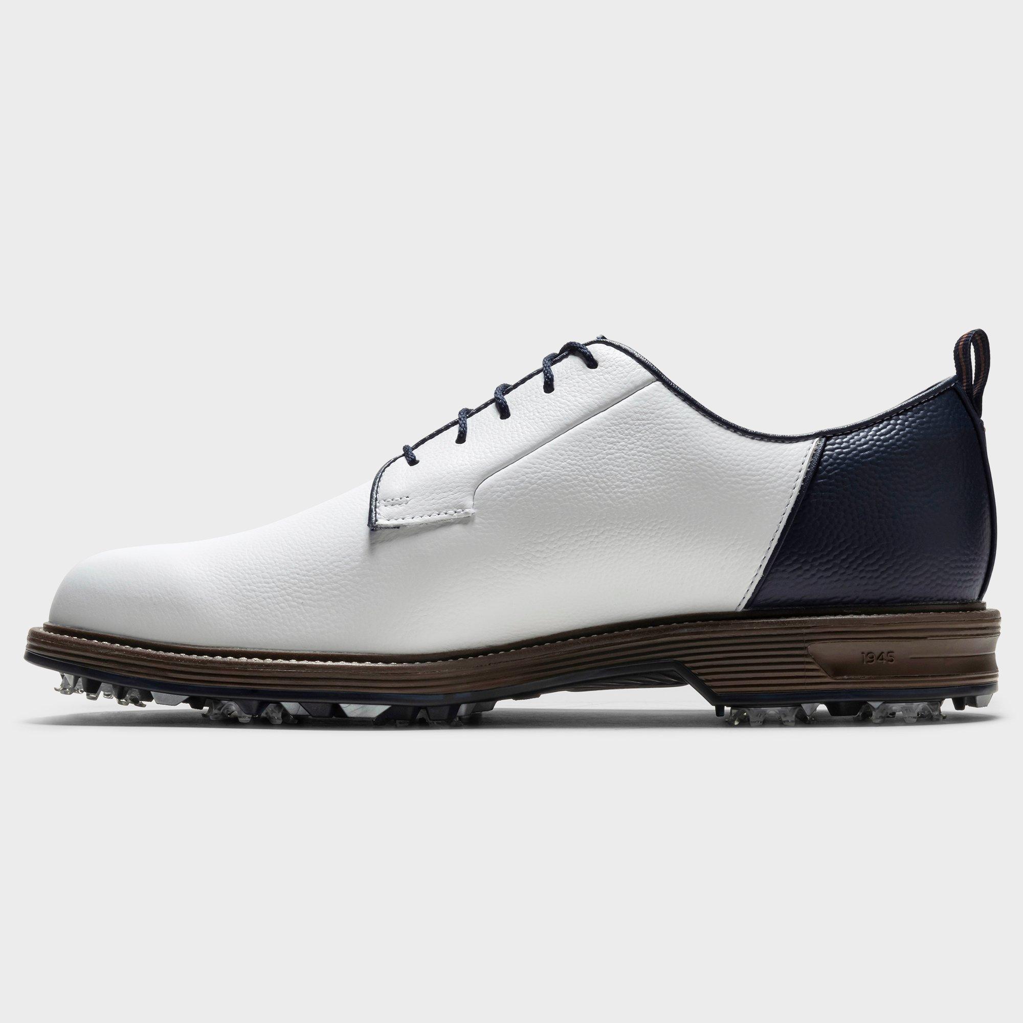Men's Premiere Series Field LX Spiked Golf Shoe - White/Navy