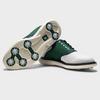 Chaussures Traditions Saddle &agrave; crampons pour hommes - Blanc/Vert/Marine