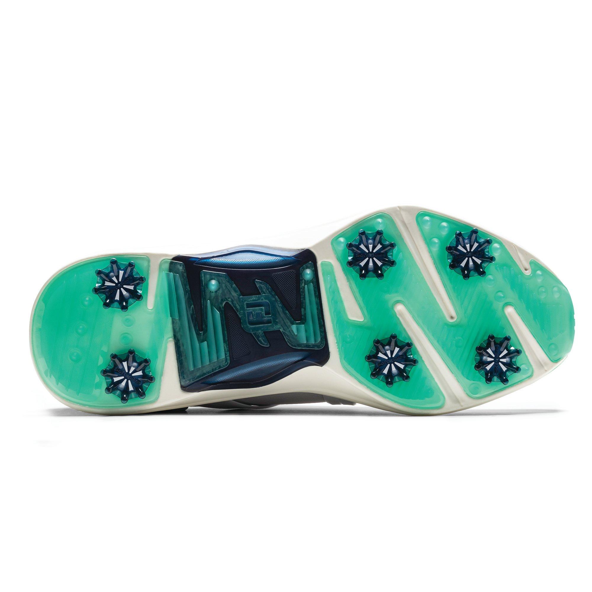 Men's Hyperflex Spiked Golf Shoe - White/Green/Navy