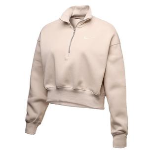 Women's Phoenix Fleece 1/4 Zip Crop Sweater NIKE