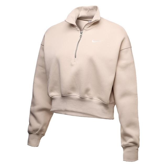 Women's Phoenix Fleece 1/4 Zip Crop Sweater NIKE