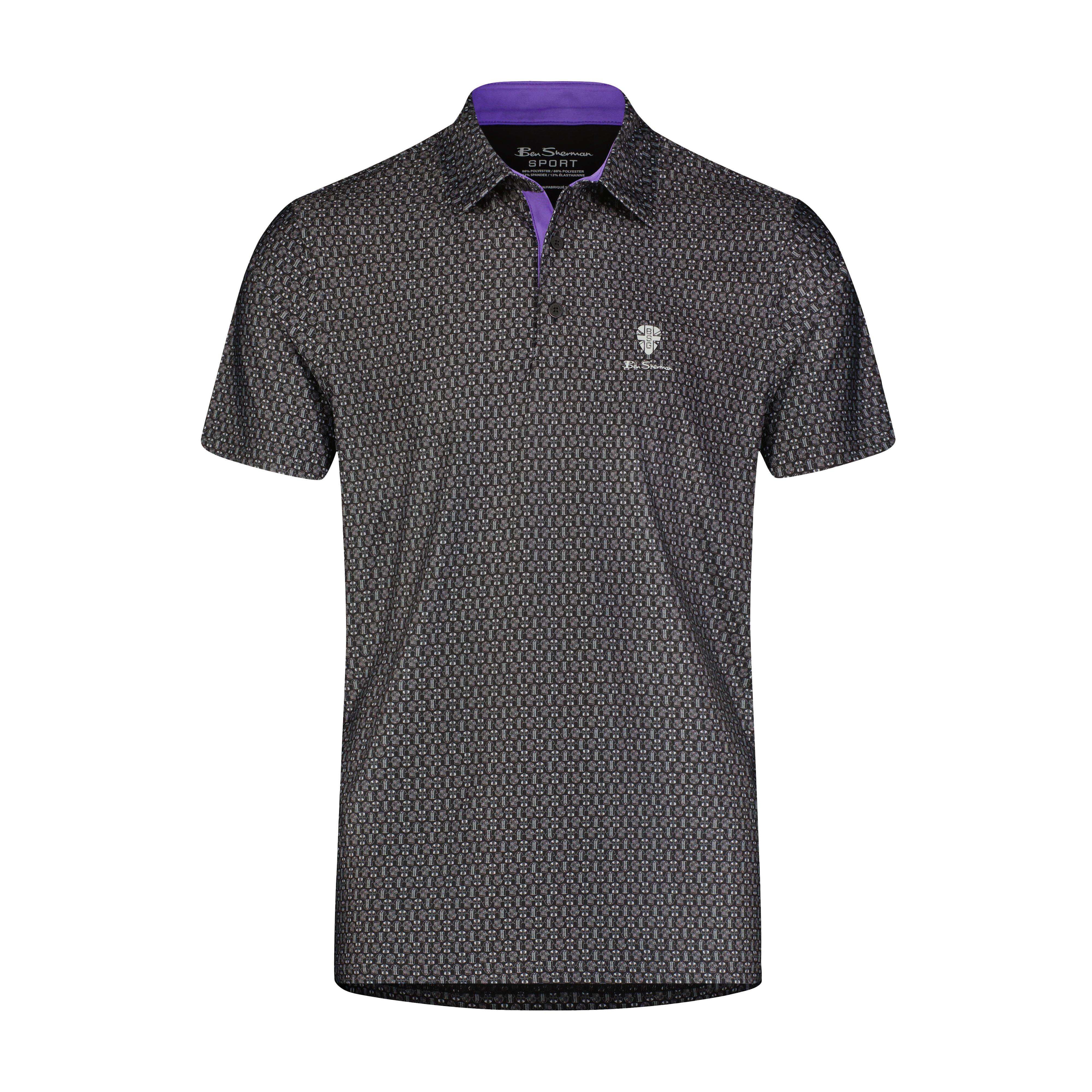 Men's Mini Aloha Short Sleeve Polo