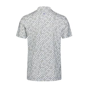 Men's Checker Print Short Sleeve Polo BEN SHERMAN