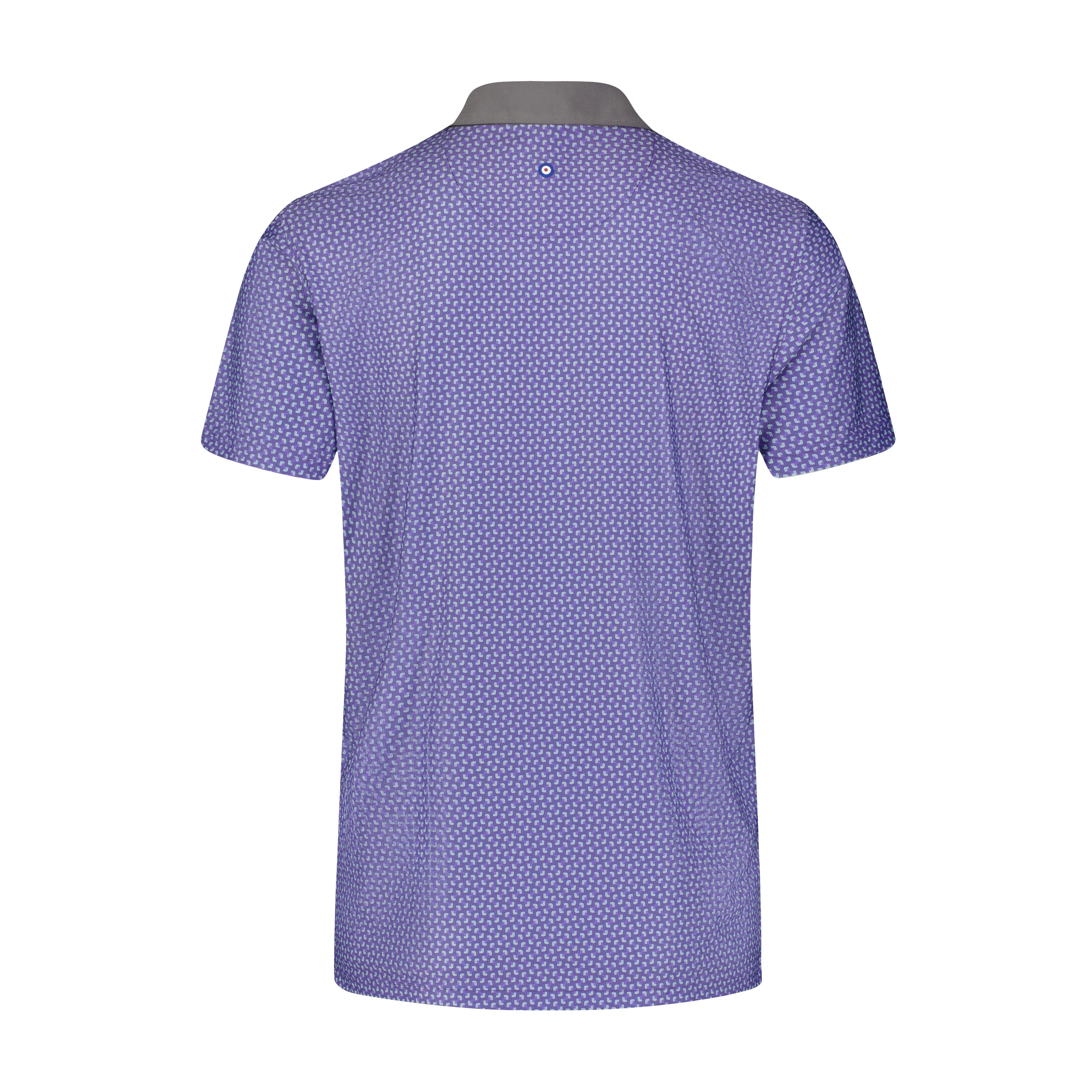 Men's AOP Linear Short Sleeve Polo
