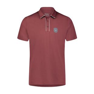 Men's Piped Collar Melange Short Sleeve Polo BEN SHERMAN
