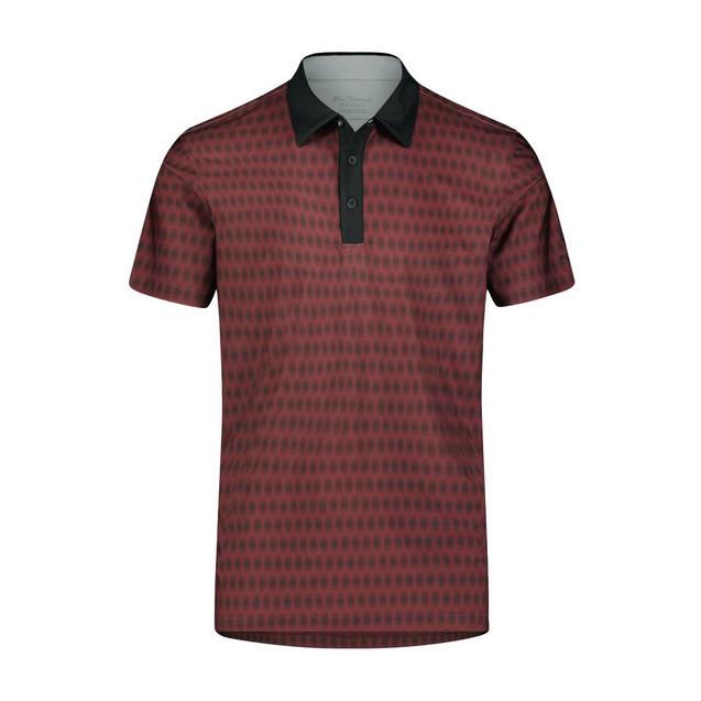 Men's Floating Geo Tech Short Sleeve Polo BEN SHERMAN