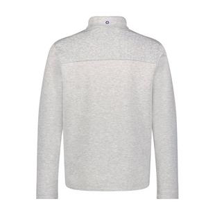 Men's Cable Knit Effect Mix Media Long Sleeve Pullover BEN SHERMAN