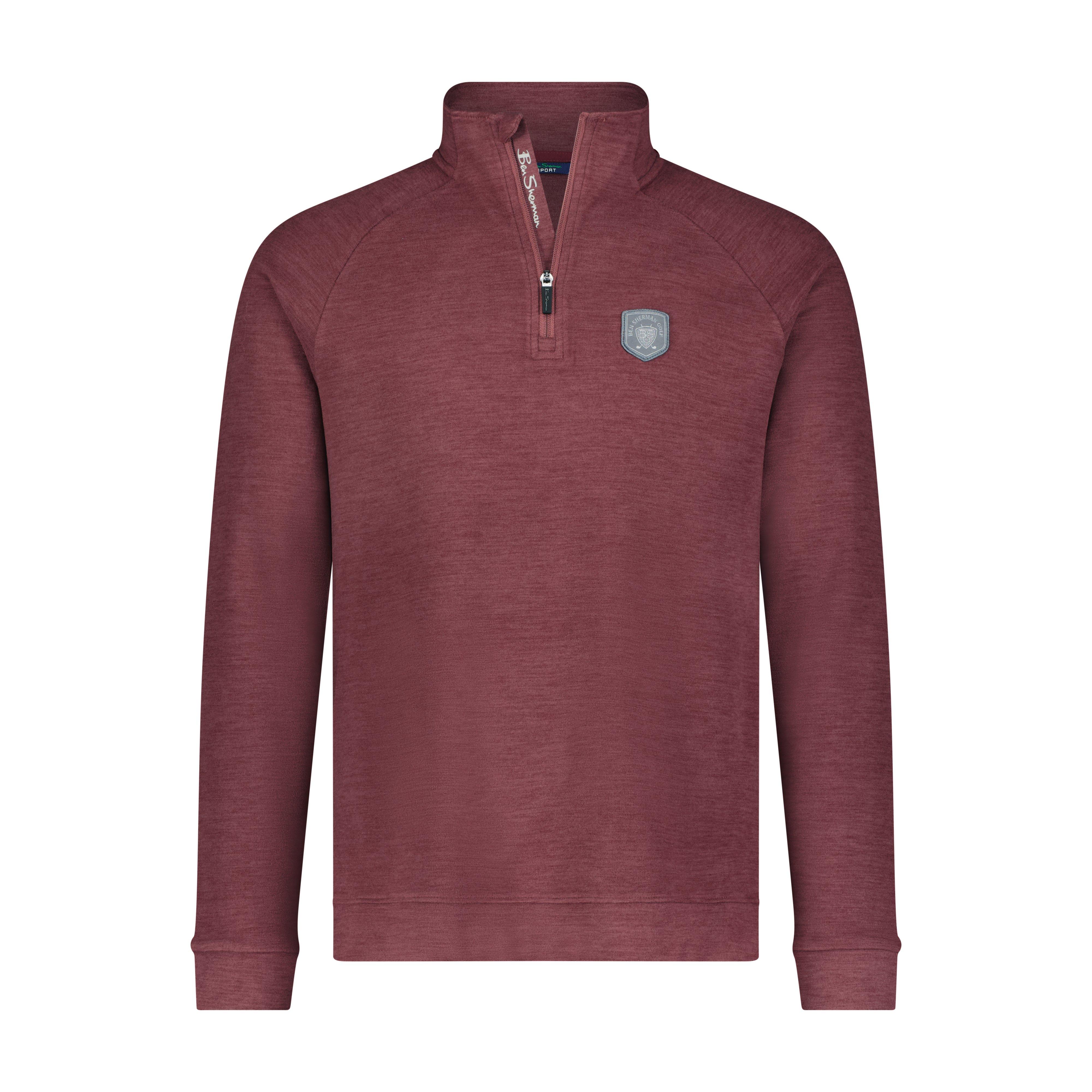 Men's Melange Fleece 1/4 Zip Pullover