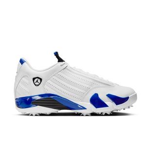 Air Jordan 14 G Spiked Golf Shoe - White/Black/Blue NIKE