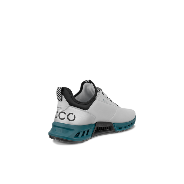 シューズ(男性用) Ecco Biom C4 Boa System Golf shoes 26 Men's BIOM C4 BOA Spikeless Golf Shoe - Grey/Teal | ECCO | Golf
