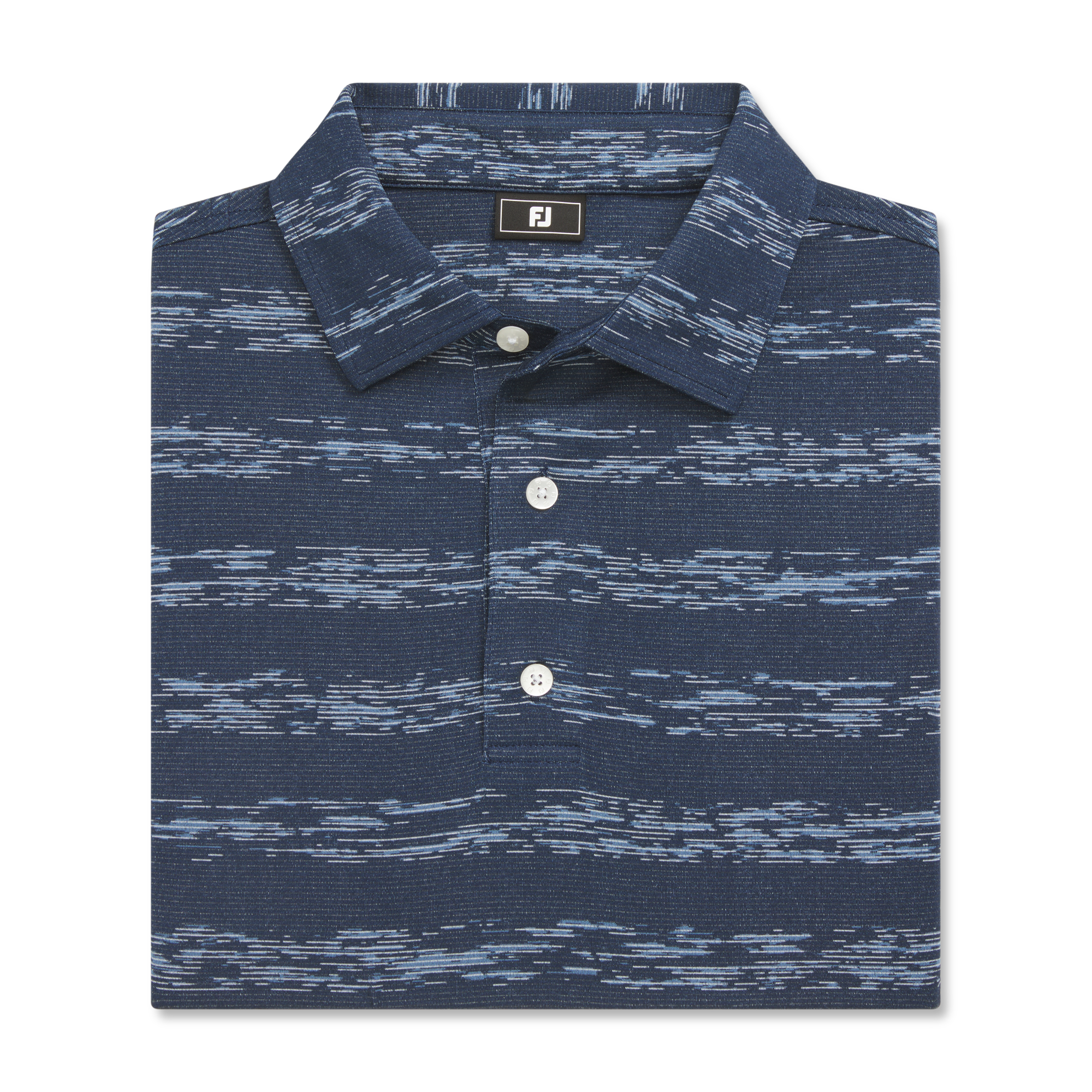 Men's Ikat Stripe Lisle Short Sleeve Polo