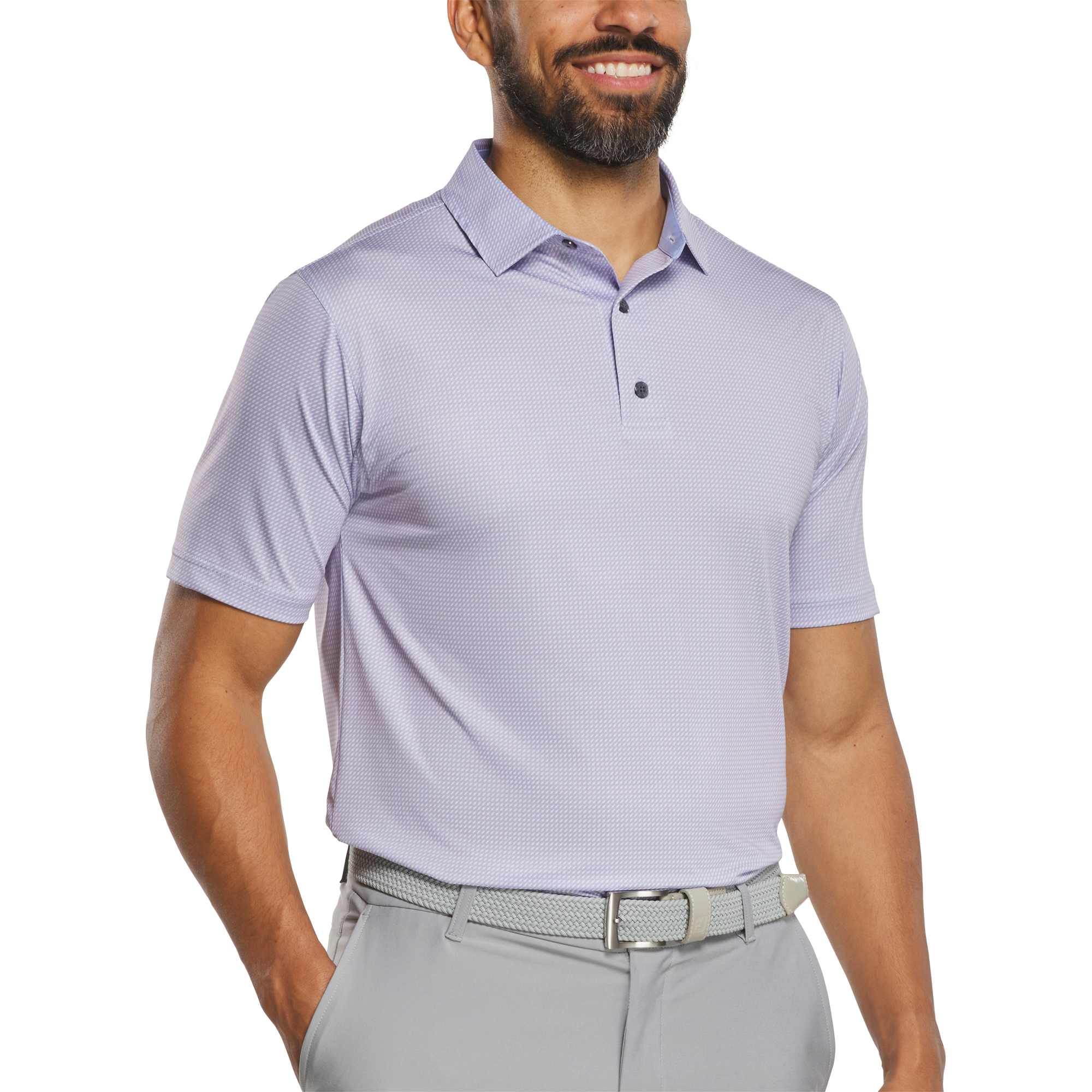 Men's 3D Print Lisle Short Sleeve Polo
