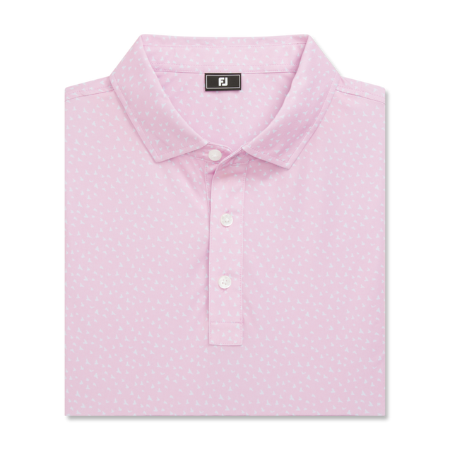 Men's Bird Print Lisle Short Sleeve Polo FOOTJOY