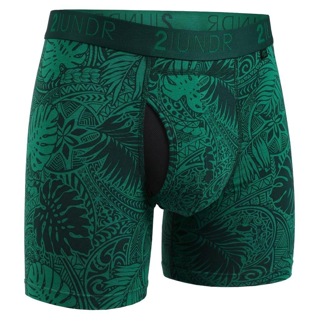 Men's Swing Shift Boxer Brief- Coastal Green