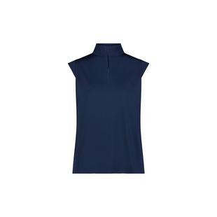 Women's Kyle Zip Front Mock Neck Sleeveless Top STELLA PARKER