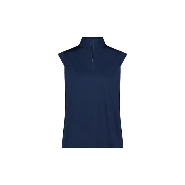 Women's Kyle Zip Front Mock Neck Sleeveless Top STELLA PARKER