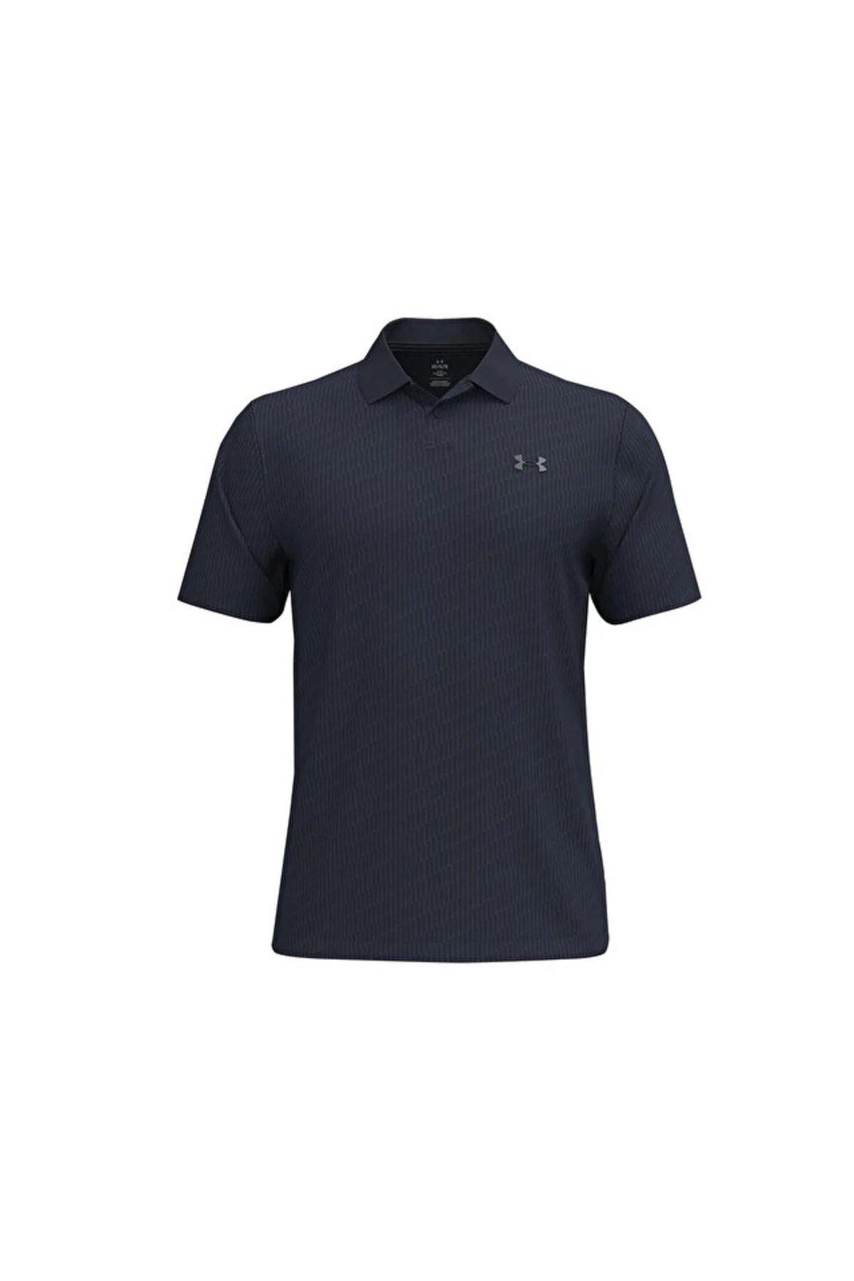 Under Armour | Men's Matchplay Printed Short Sleeve Polo Shirt | in Navygrey, Size Smallmall, Size Small