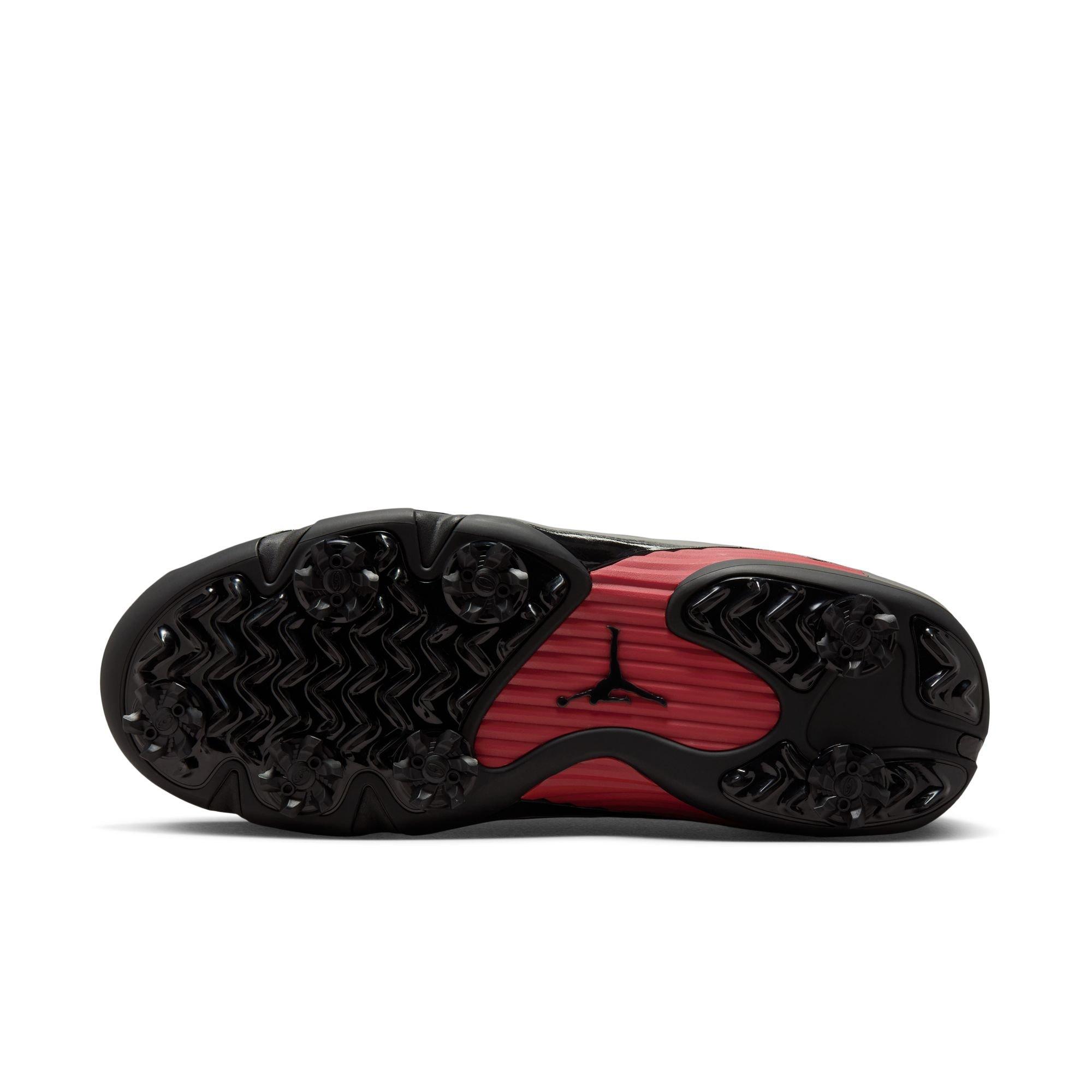 Air Jordan 14 G Spiked Golf Shoe - Black/Red