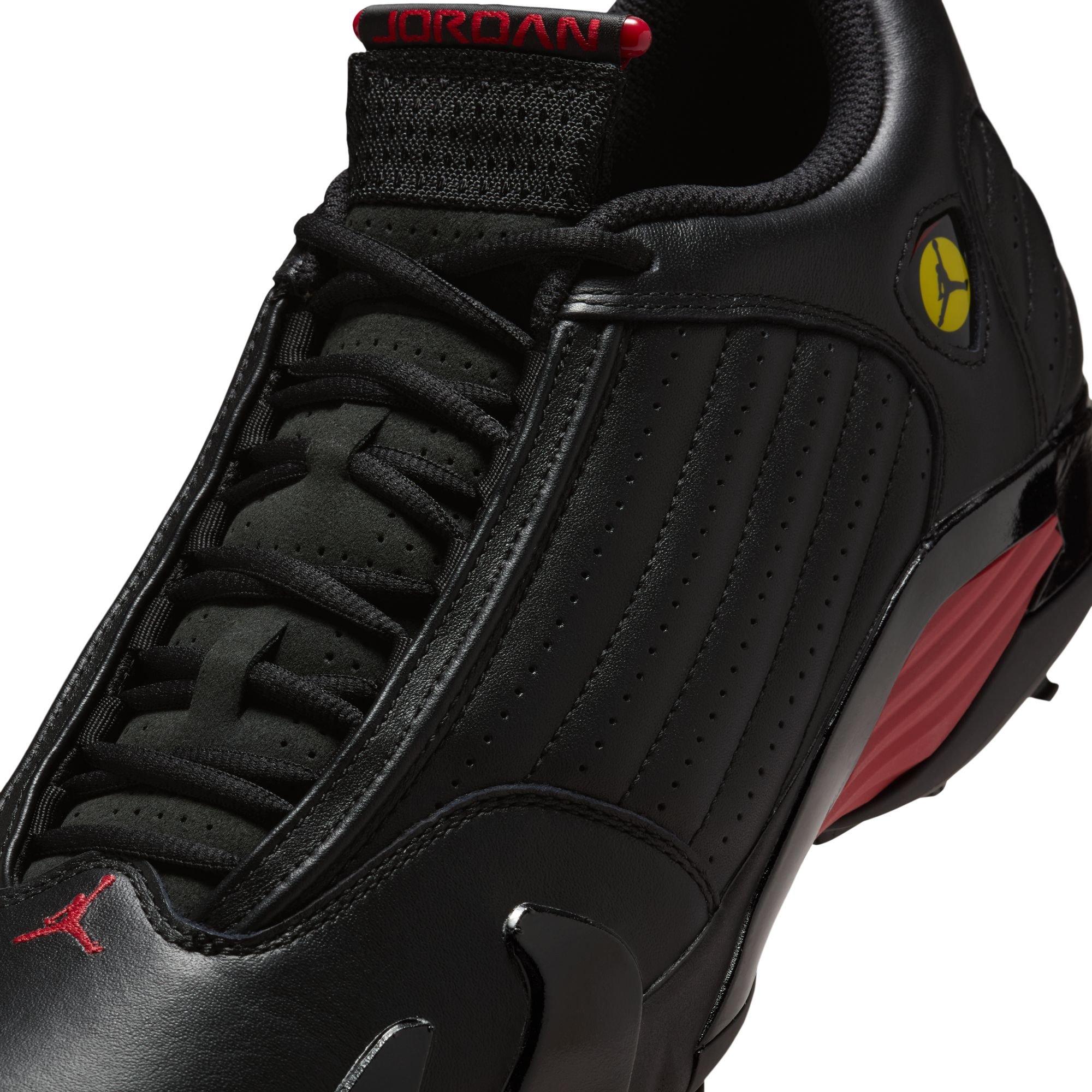 Air Jordan 14 G Spiked Golf Shoe - Black/Red