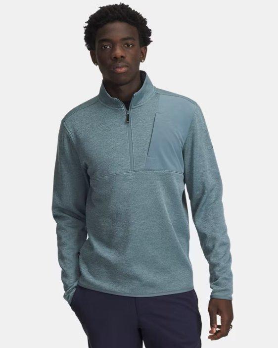 Under Armour | Men's Drive SweaterFleece 1/2 Zip Sweater | in Darkblue, Size Xl