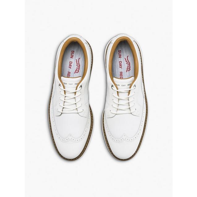Men's Pioneer Magnolia Spiked Golf Shoe - White | SUN DAY RED