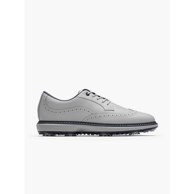Prior Generation - Men's Pioneer Magnolia Spiked Golf Shoe - Grey/Navy SUN DAY RED