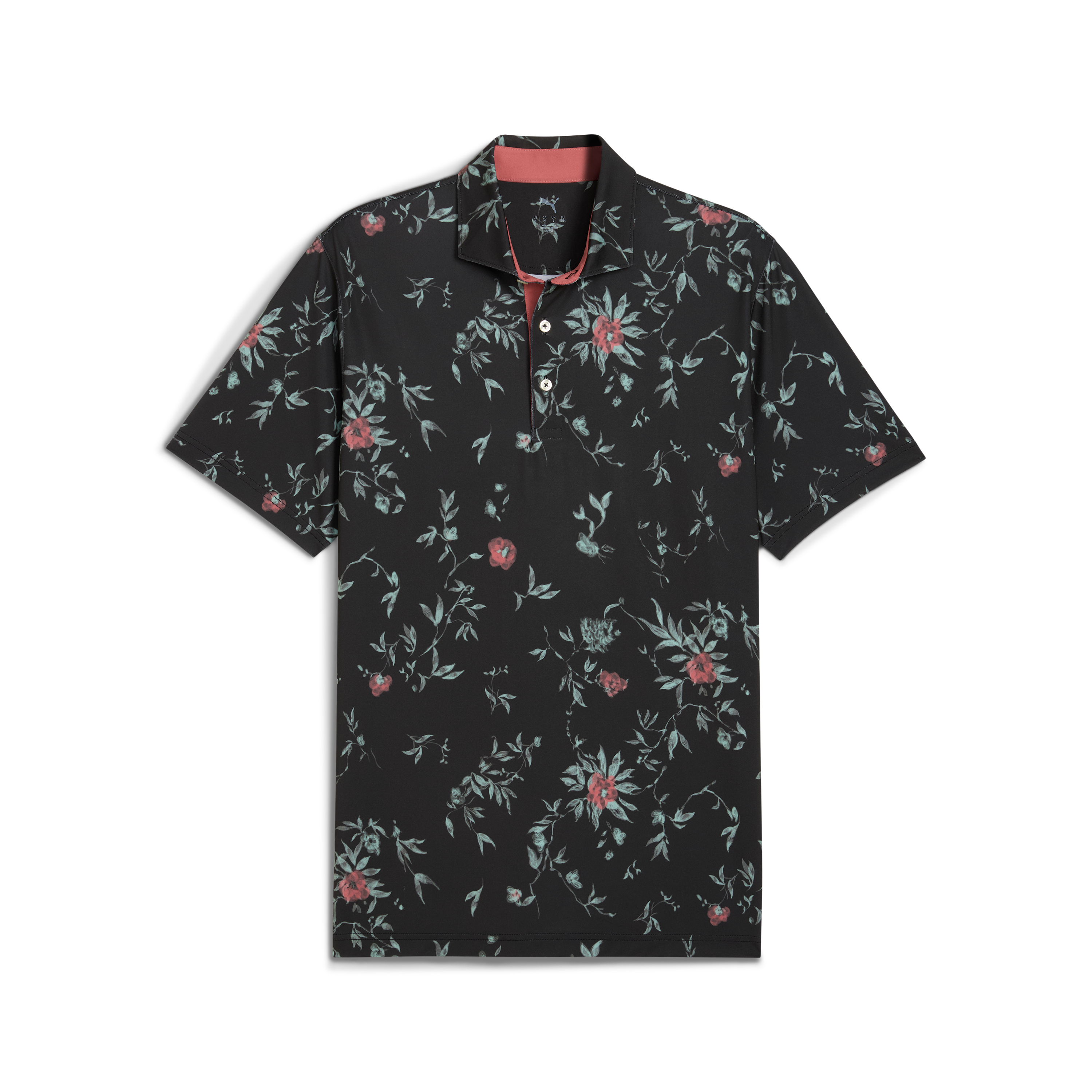 Men's MATTR Water Floral Short Sleeve Polo