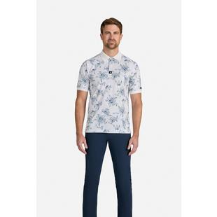 Men's Ridge Moonlit Bloom Short Sleeve Polo BAD BIRDIE