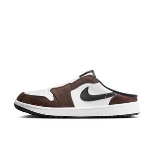 Air Jordan Mule Spikeless Golf Shoe - White/Brown NIKE