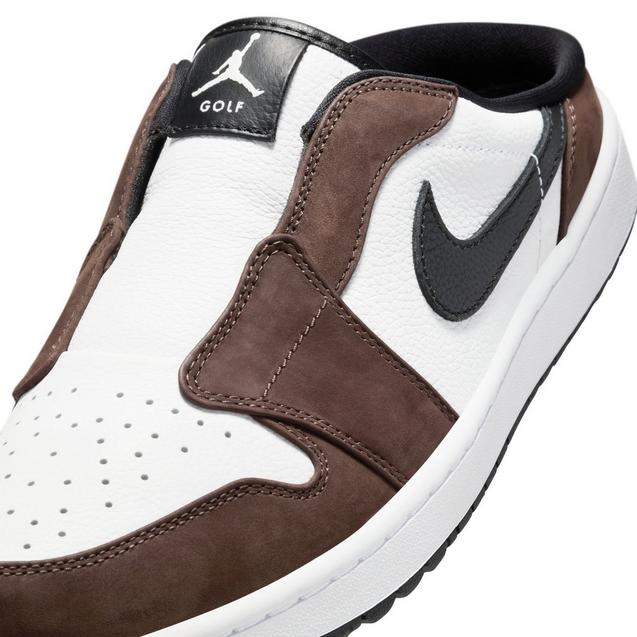 Air Jordan Mule Spikeless Golf Shoe - White/Brown | JORDAN | Golf