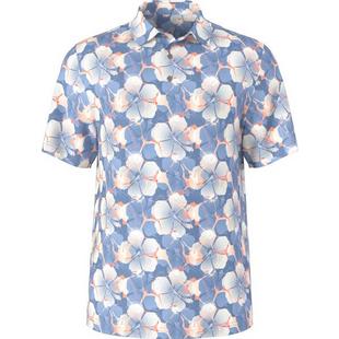 Men's Hibiscus Print Short Sleeve Polo PGA TOUR