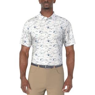 Men's Nautical Print Short Sleeve Polo PGA TOUR