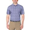 Men's Botanical Print Short Sleeve Polo