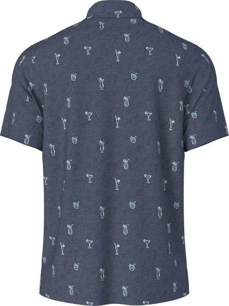 Men's Drink Conversational Print Short Sleeve Polo