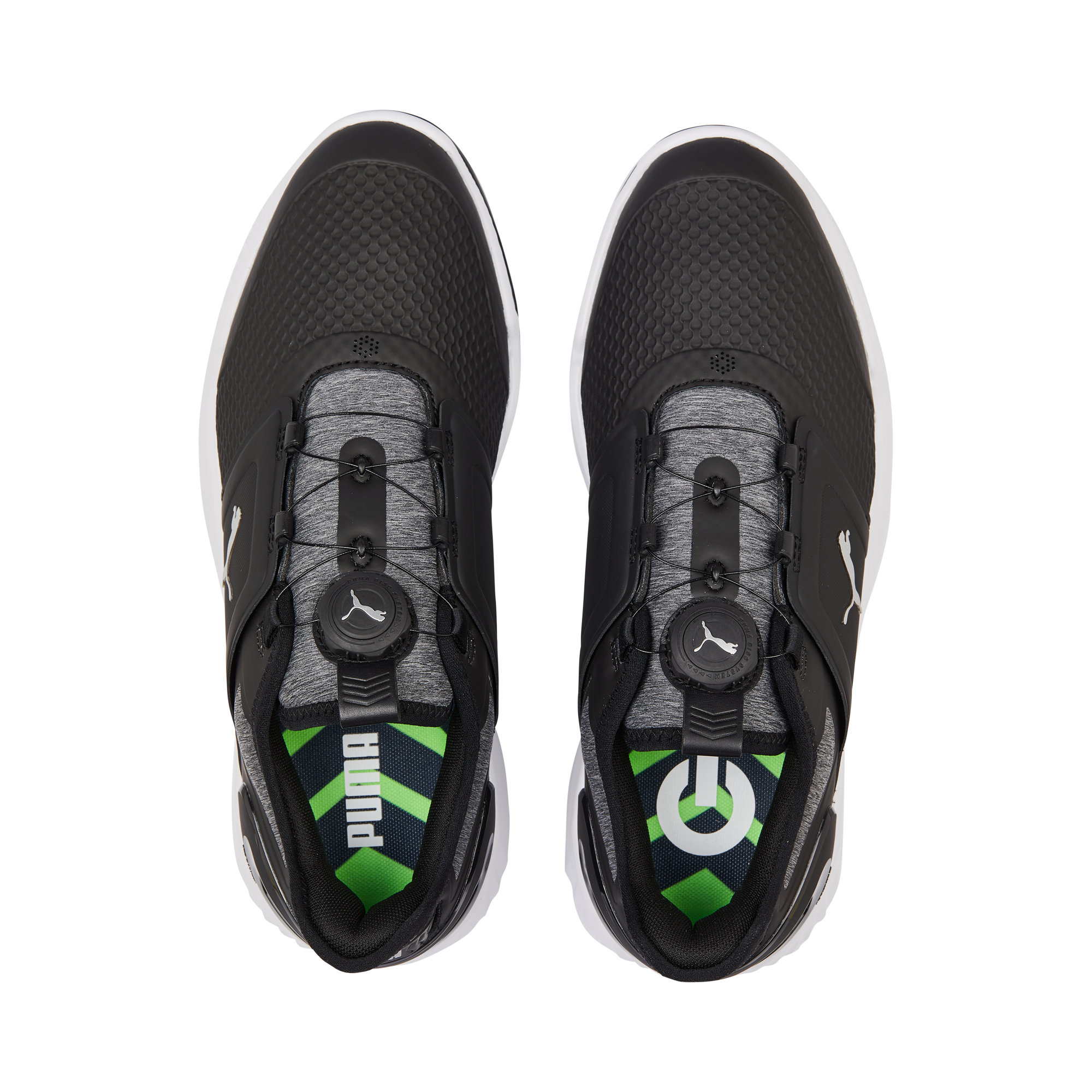 Men's Ignite Elevate Disc Spikeless Golf Shoe - Black/White