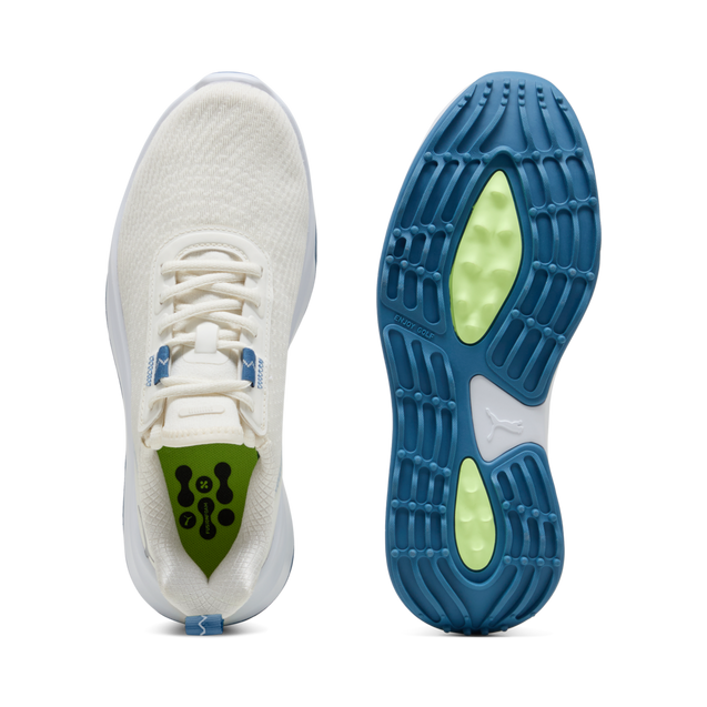 Women's Fusion Crush Sport Spikeless Golf Shoe - Off-White/Blue