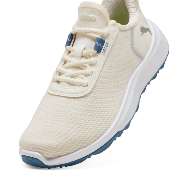 Women's Fusion Crush Sport Spikeless Golf Shoe - Off-White/Blue