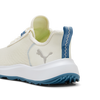 Women's Fusion Crush Sport Spikeless Golf Shoe - Off-White/Blue