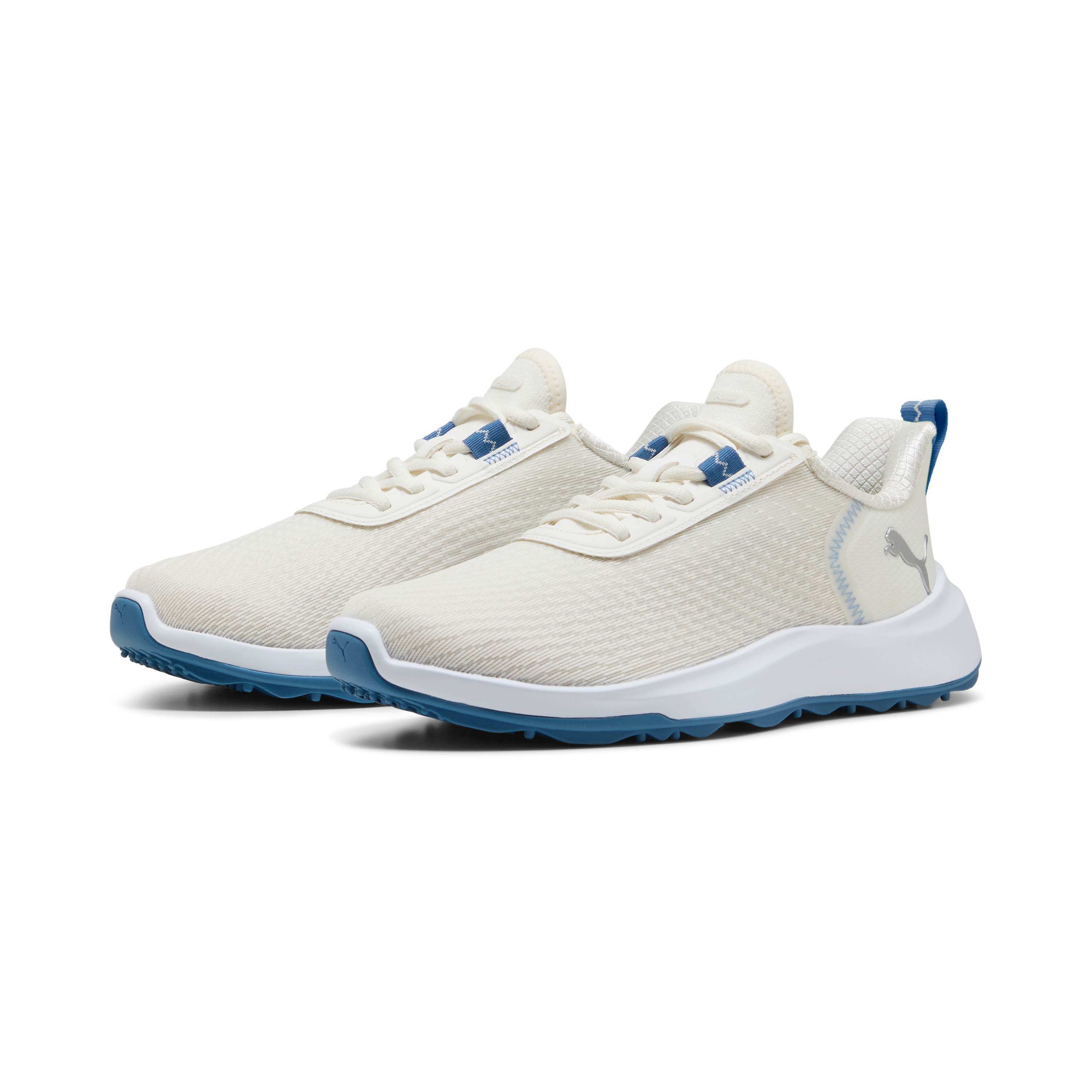 Women's Fusion Crush Sport Spikeless Golf Shoe - Off-White/Blue