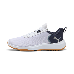 Men's Fusion Crush Sport Spikeless Golf Shoe - White/Navy PUMA