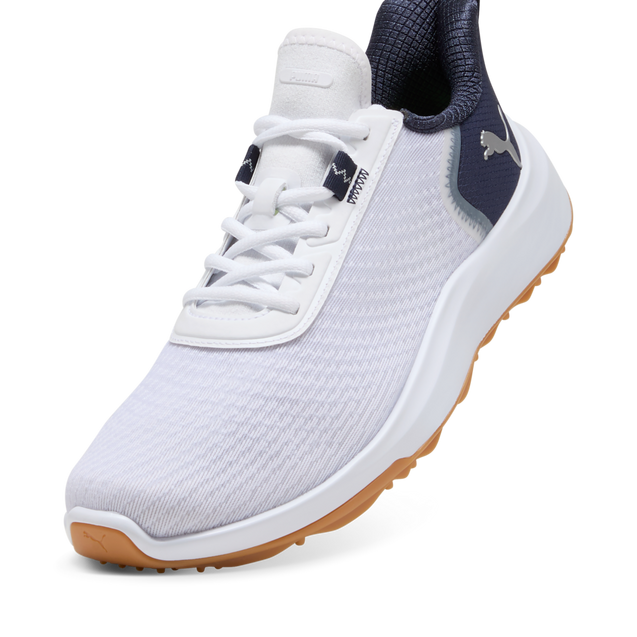 Men's Fusion Crush Sport Spikeless Golf Shoe - White/Navy | PUMA