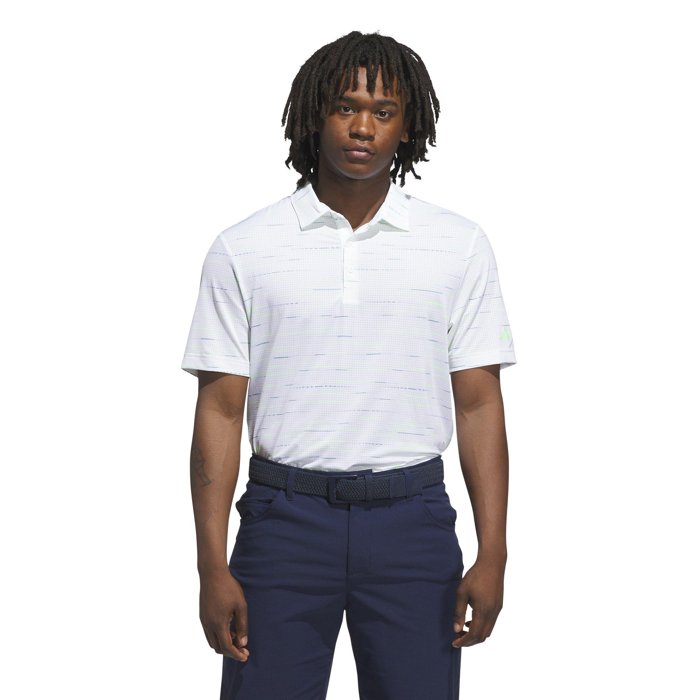 Men's Ultimate365 Mesh Glimmer Print Short Sleeve Polo