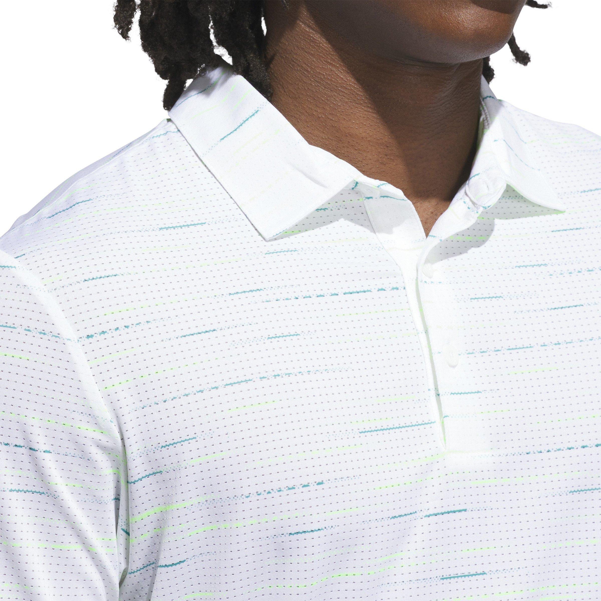 Men's Ultimate365 Mesh Glimmer Print Short Sleeve Polo
