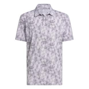 Men's Ultimate365 Textured Print Print Short Sleeve Polo ADIDAS