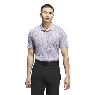 Men's Ultimate365 Textured Print Print Short Sleeve Polo ADIDAS