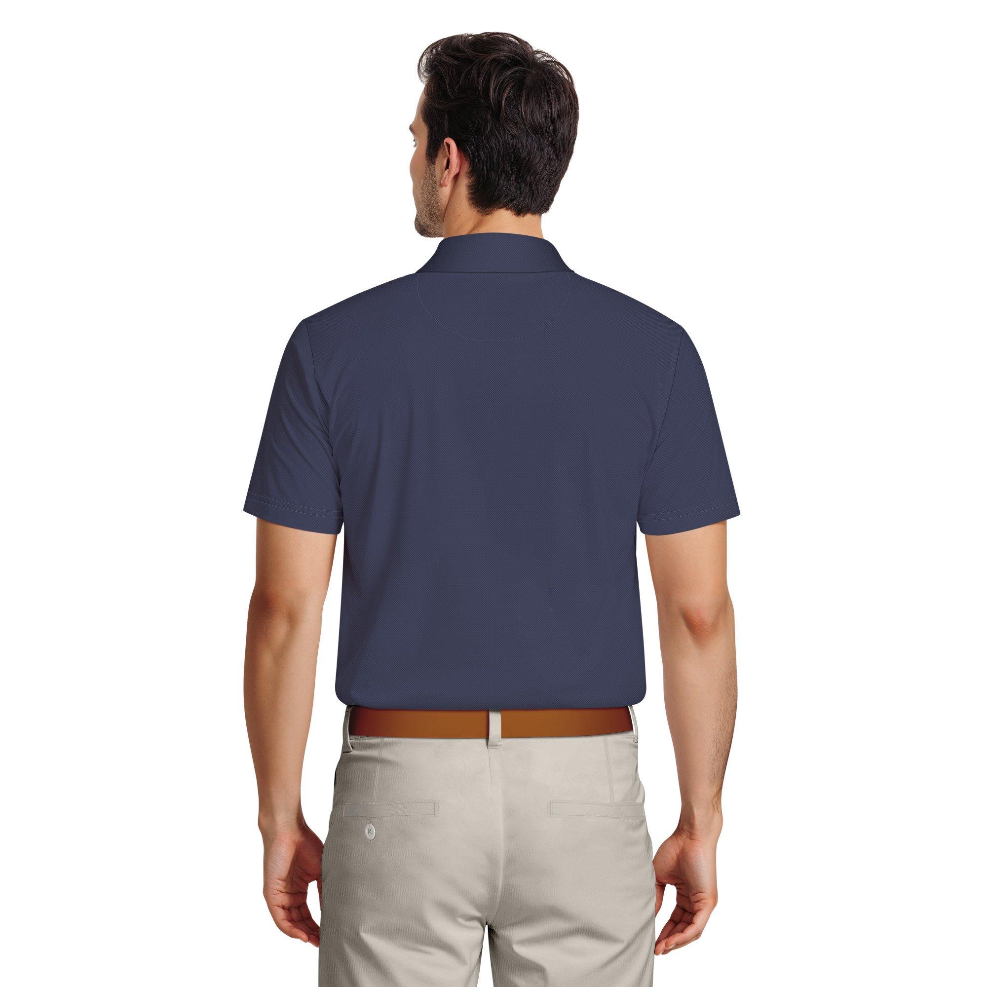 Men's Ombre Plaid Roadmap Short Sleeve Polo