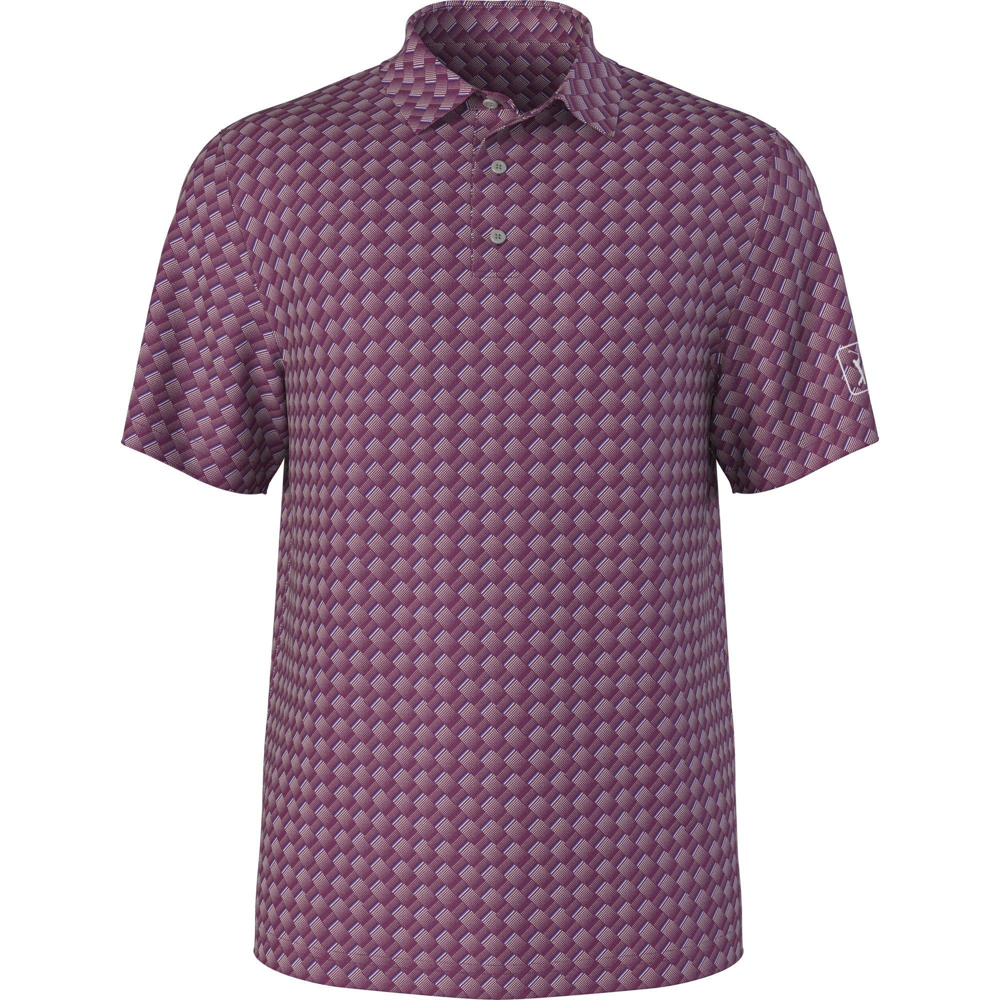 Men's All Over Motion Geometrical Short Sleeve Polo