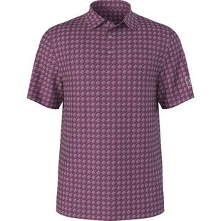 Men's All Over Motion Geometrical Short Sleeve Polo PGA TOUR